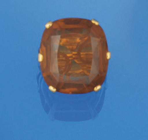 A citrine ring