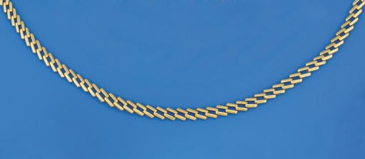 An 18ct. gold chain necklace, by Cartier