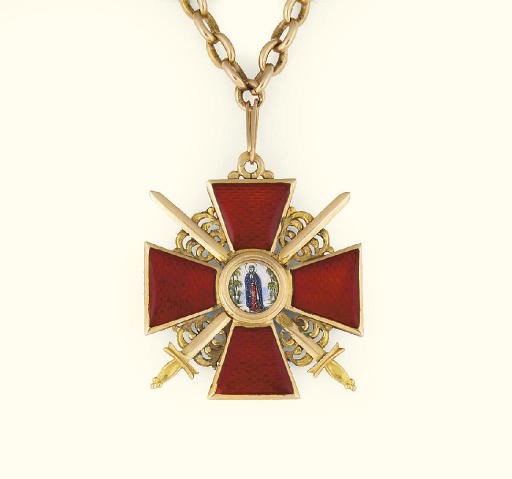 A Russian award of the Order of St. Anne