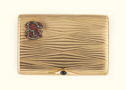 A Russian Gold cigarette case