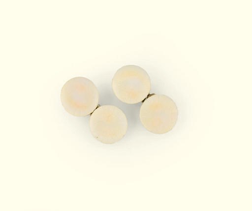 A pair of cufflinks, by Fabergé