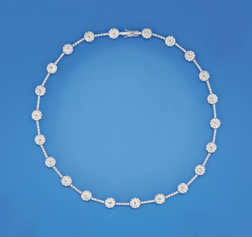 A diamond necklace