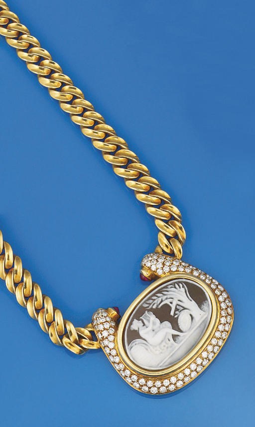 A cameo necklace