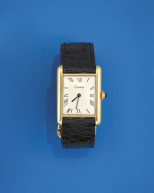 A "TANK" WRISTWATCH, BY CARTIER