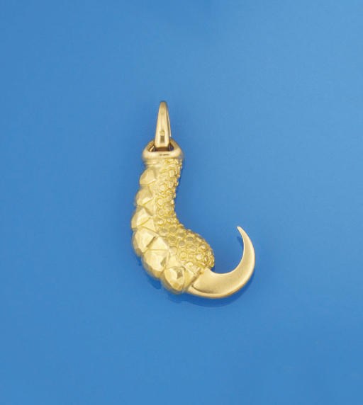 A gold novelty pendant, by Cartier