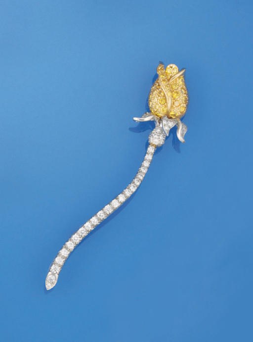 A diamond brooch, by Oscar Heyman & Brothers