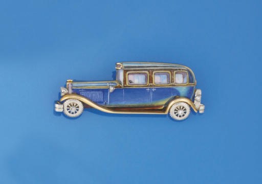 An early 20th century enamel and diamond novelty brooch