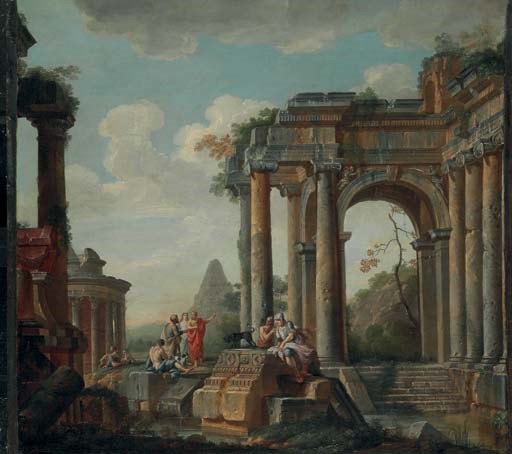 Circle of Giovanni Paolo Panini Piacenza 1691-1765 Rome