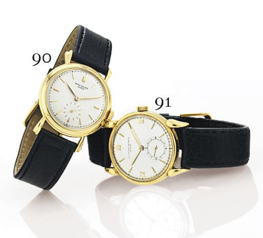 PATEK PHILIPPE.  AN 18K GOLD WRISTWATCH