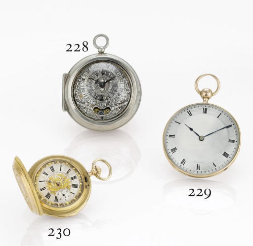 BEAUVAIS. A SILVER PAIR-CASED VERGE POCKET WATCH WITH DATE AND MOCK PENDULUM