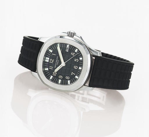 PATEK PHILIPPE. A STAINLESS STEEL CUSHION WRISTWATCH WITH CENTER SECONDS AND DATE