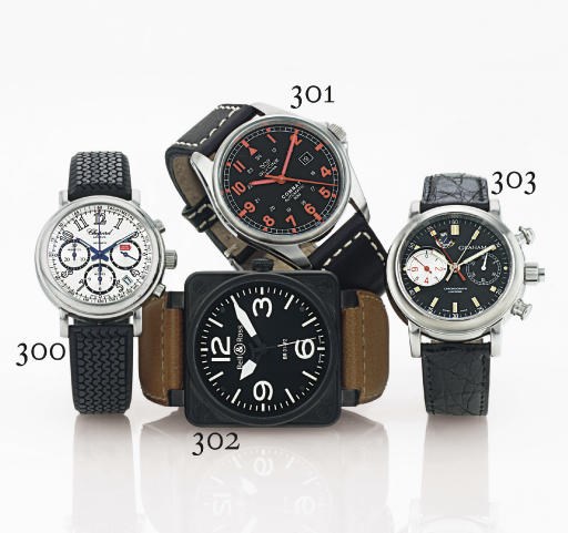 CHOPARD. A STAINLESS STEEL AUTOMATIC CHRONOGRAPH WRISTWATCH WITH DATE