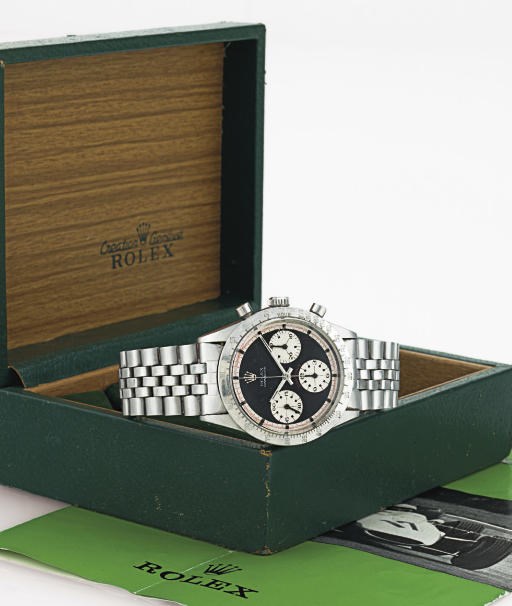 ROLEX. A RARE STAINLESS STEEL CHRONOGRAPH WRISTWATCH WITH BRACELET
