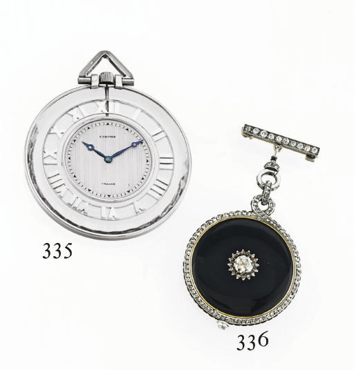 CARTIER. A FINE AND RARE PLATINUM AND ROCK CRYSTAL OPENFACE KEYLESS LEVER DRESS WATCH