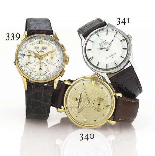 OMEGA.  A STAINLESS STEEL AUTOMATIC WRISTWATCH WITH CENTER SECONDS