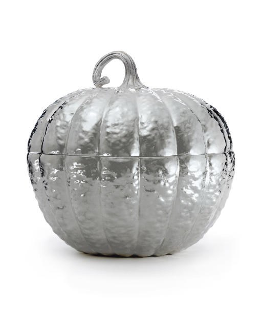 A SILVER PUMPKIN TUREEN, BY NARDI