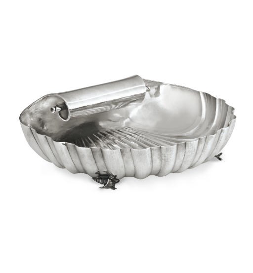 A SILVER SEAHORSE SERVING BOWL, BY BUCCELLATI