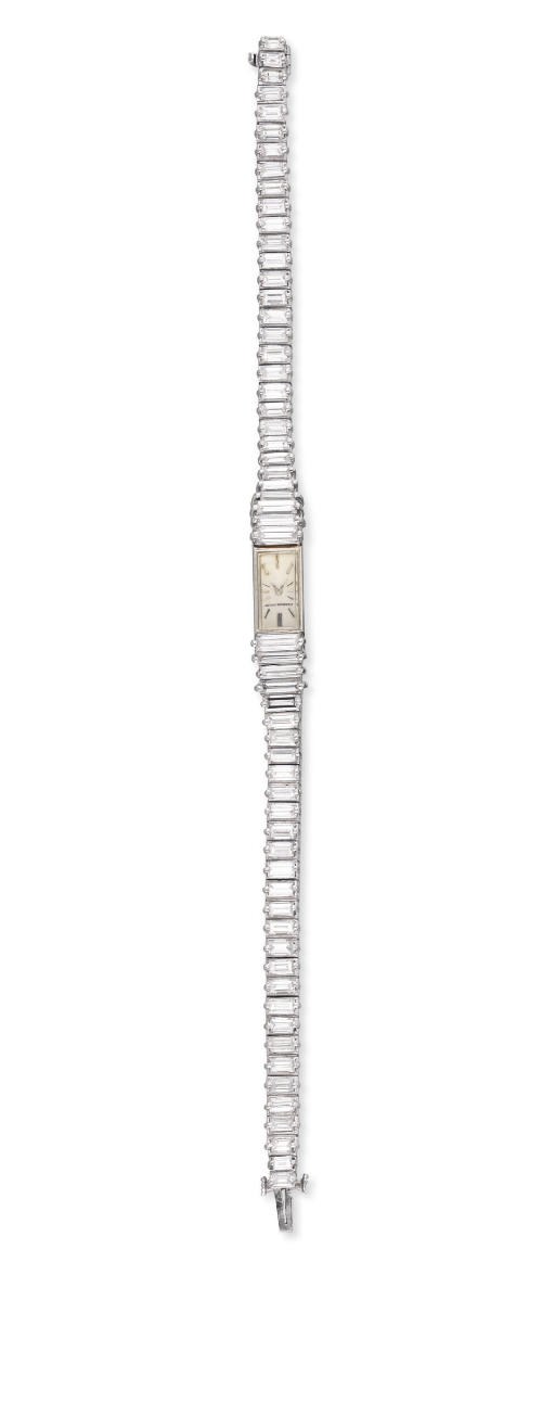 AN DIAMOND WRISTWATCH, BY AUDEMARS PIGUET