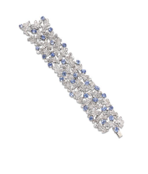A SAPPHIRE AND DIAMOND BRACELET, BY MICHELE DELLA VALLE