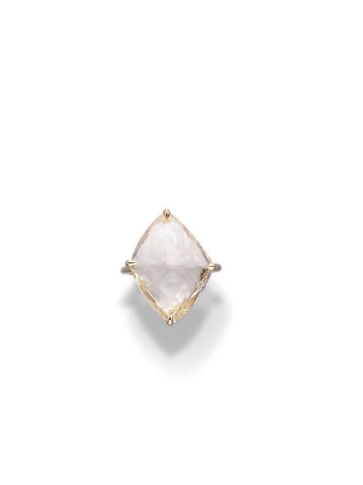 A CHARMING COLORED DIAMOND RING