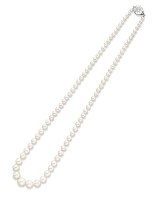 AN EXQUISITE PEARL AND DIAMOND NECKLACE, BY PAUL FLATO