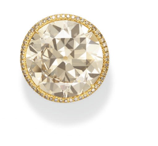 A CHARMING COLORED DIAMOND RING