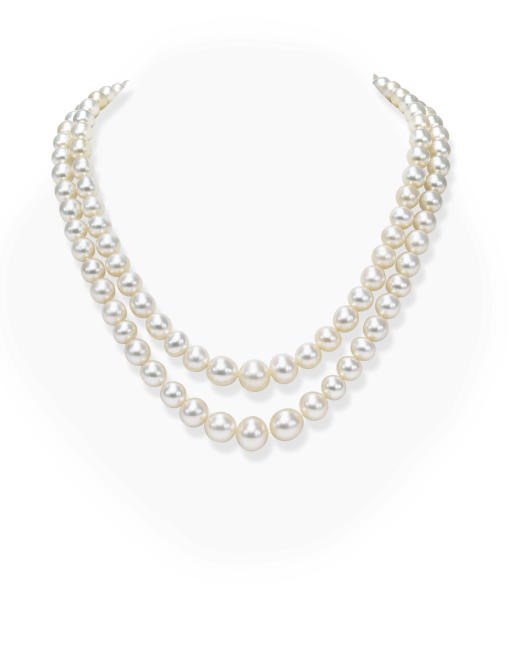 A SUPERB TWO-STRAND PEARL NECKLACE, BY CARTIER