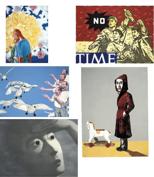 Fang Lijun (b. 1963), Wang Guangyi (b. 1957), Yue Minjun (b. 1962), Zeng Fanzhi (b. 1964) and Zhang Xiaogang (b. 1958)