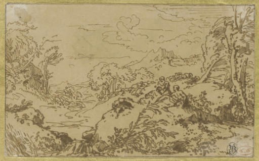 ATTRIBUE A ABRAHAM GENOELS (1640-1723)