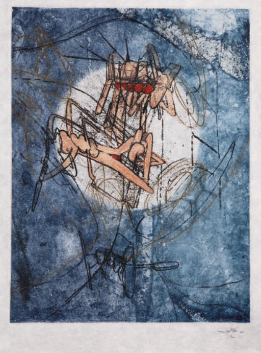 [MATTA] -- MANSOUR, Joyce. Les Damnations. Paris: Georges Visat, 1966.