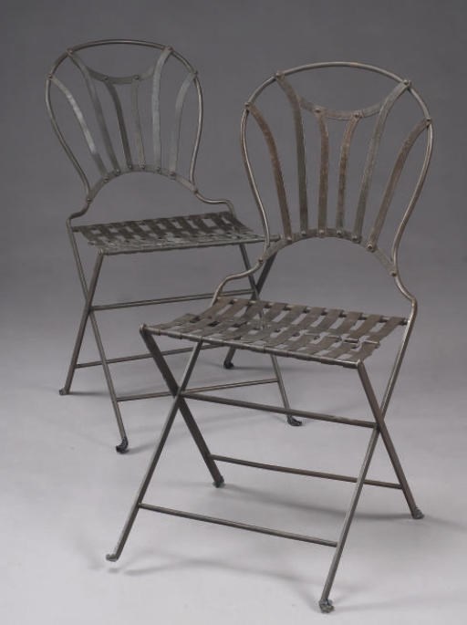 PAIRE DE CHAISES PLIANTES
