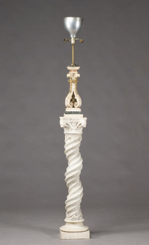 COLONNE ET PIED DE LAMPE VERS 1900