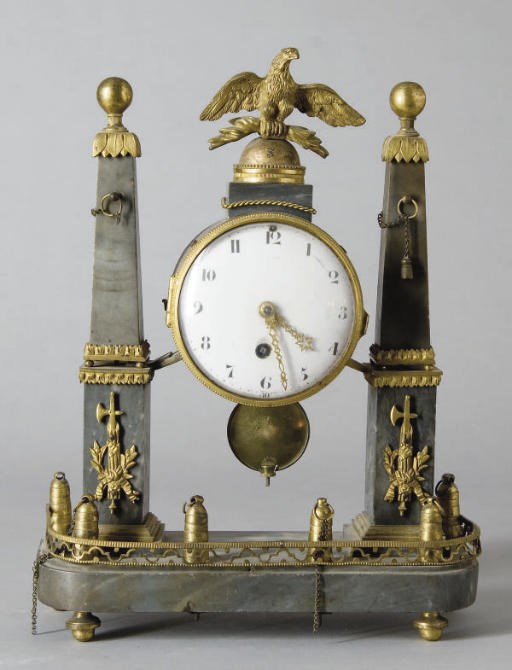 PENDULE PORTIQUE D'EPOQUE LOUIS XVI