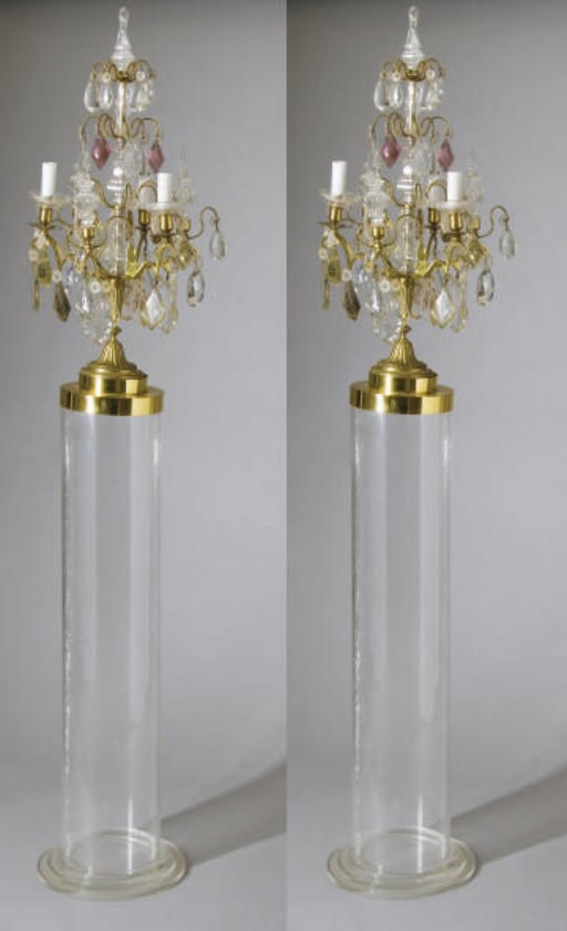 PAIRE DE GIRANDOLES VERS 1900