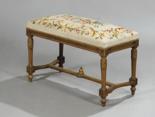 TABOURET DE PIANO DE STYLE LOUIS XVI