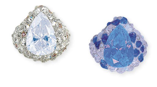 A COLOURED DIAMOND AND DIAMOND RING, BY MICHAEL YOUSSOUFIAN