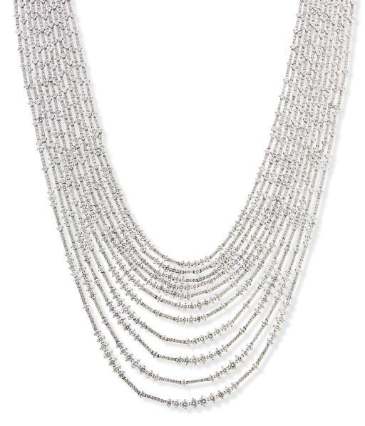 A DIAMOND MULTI-STRAND NECKLACE, BY SABBADINI