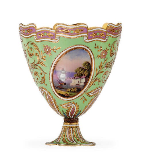 A SWISS GOLD AND ENAMEL ZARF