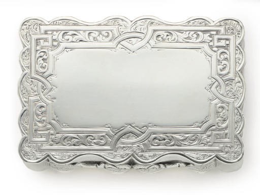 A VICTORIAN SILVER SNUFF BOX