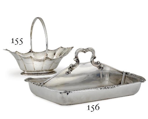 A WILLIAM IV SHEFFIELD-PLATED KNIFE TRAY