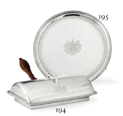 A GEORGE III SILVER SALVER