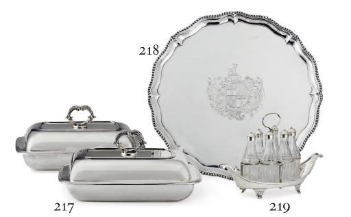 A GEORGE III SILVER SOY CRUET