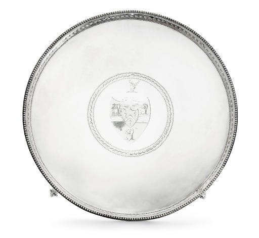 A GEORGE III SILVER SALVER