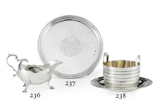A GEORGE III IRISH SILVER SAUCE BOAT