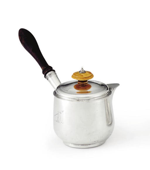 A GEORGE IV SILVER BRANDY WARMER**
