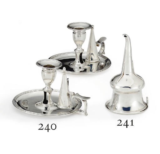 A GEORGE IV SILVER WINE FUNNEL