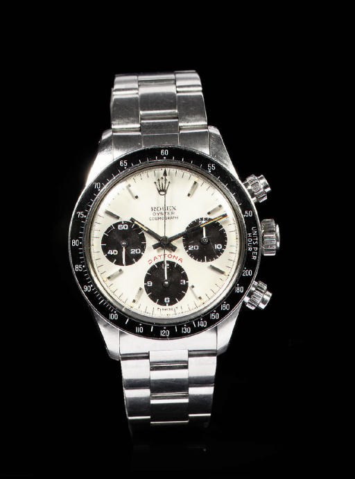 A STAINLESS STEEL CHRONOGRAPH WRISTWATCH, BY ROLEX