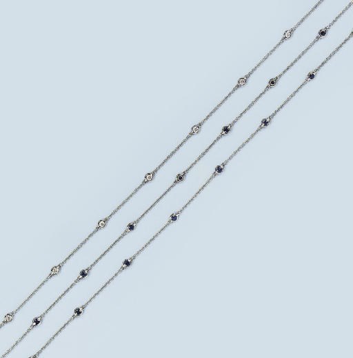 TWO GEM-SET NECKLACES