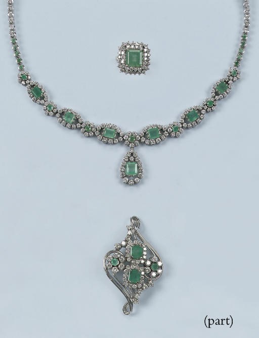 AN EMERALD AND DIAMOND SUITE