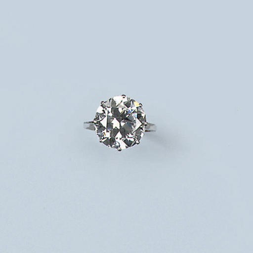 A BELLE EPOQUE DIAMOND SINGLE STONE RING